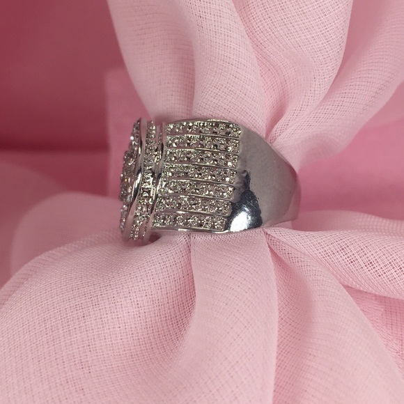 CZ’S in Silver Tone Setting - Picture 3 of 3